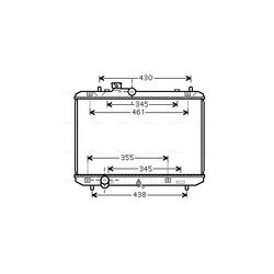 Chladič motora AVA QUALITY COOLING SZ2083