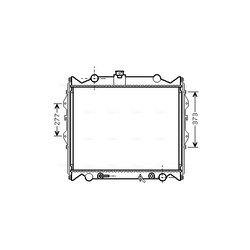 Chladič motora AVA QUALITY COOLING TO2249