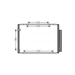 Kondenzátor klimatizácie AVA QUALITY COOLING TO5573D