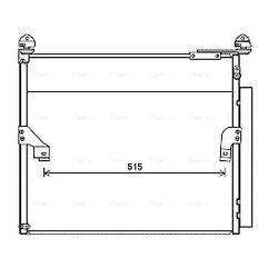 Kondenzátor klimatizácie AVA QUALITY COOLING TO5655D