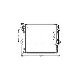 Chladič motora AVA QUALITY COOLING TOA2478