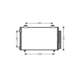 Kondenzátor klimatizácie AVA QUALITY COOLING TOA5487D