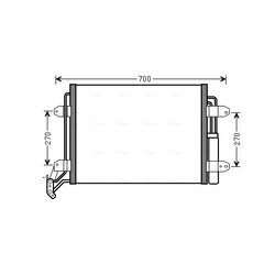 Kondenzátor klimatizácie AVA QUALITY COOLING VN5291D