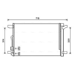 Kondenzátor klimatizácie AVA QUALITY COOLING VNA5335D