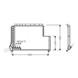 Kondenzátor klimatizácie AVA QUALITY COOLING VO5078