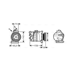 Kompresor klimatizácie AVA QUALITY COOLING VOAK143
