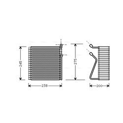 Výparník klimatizácie AVA QUALITY COOLING VOV091