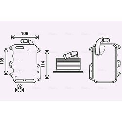 Chladič motorového oleja AVA QUALITY COOLING AI3405