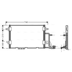 Kondenzátor klimatizácie AVA QUALITY COOLING AI5137