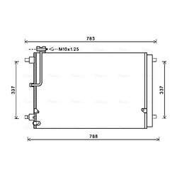 Kondenzátor klimatizácie AVA QUALITY COOLING AI5389D