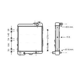 Chladič motora AVA QUALITY COOLING AIA2038