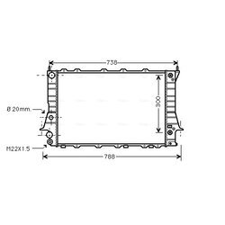 Chladič motora AVA QUALITY COOLING AIA2078