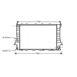 Chladič motora AVA QUALITY COOLING AIA2081