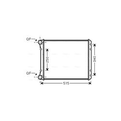 Chladič motora AVA QUALITY COOLING AIA2220