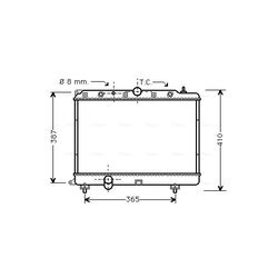 Chladič motora AVA QUALITY COOLING AU2154