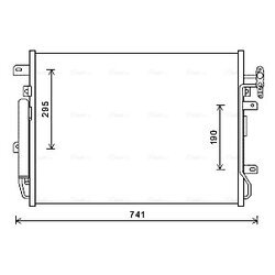 Kondenzátor klimatizácie AVA QUALITY COOLING AUA5217D