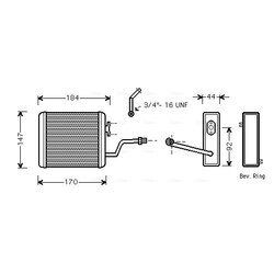 Výmenník tepla vnútorného kúrenia AVA QUALITY COOLING BW6258