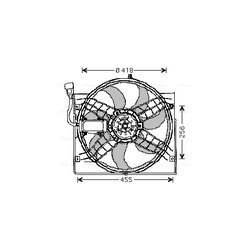 Ventilátor chladenia motora AVA QUALITY COOLING BW7525