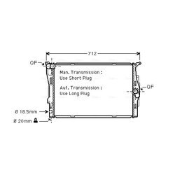 Chladič motora AVA QUALITY COOLING BWA2292