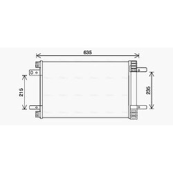 Kondenzátor klimatizácie AVA QUALITY COOLING CN5311D