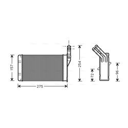 Výmenník tepla vnútorného kúrenia AVA QUALITY COOLING CN6150