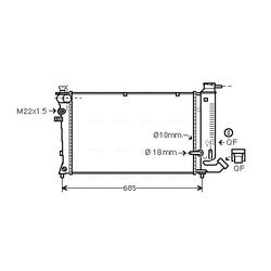 Chladič motora AVA QUALITY COOLING CNA2114