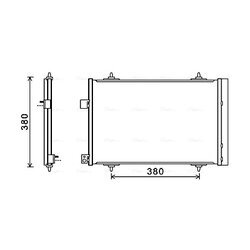 Kondenzátor klimatizácie AVA QUALITY COOLING CNA5274D