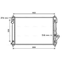 Chladič motora AVA QUALITY COOLING CT2049