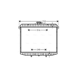 Chladič motora AVA QUALITY COOLING DN2143