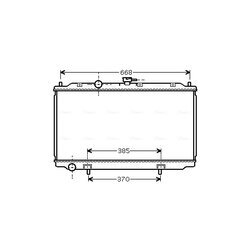 Chladič motora AVA QUALITY COOLING DN2215