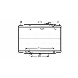 Chladič motora AVA QUALITY COOLING DN2266