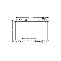 Chladič motora AVA QUALITY COOLING DN2295