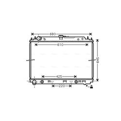 Chladič motora AVA QUALITY COOLING DN2297