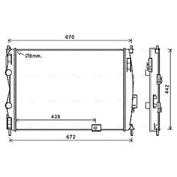 Chladič motora AVA QUALITY COOLING DN2414