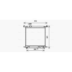 Chladič motora AVA QUALITY COOLING DN2435