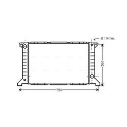 Chladič motora AVA QUALITY COOLING FD2169