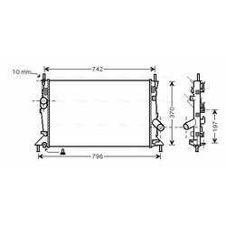 Chladič motora AVA QUALITY COOLING FDA2370