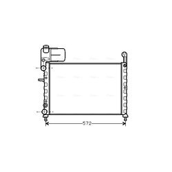 Chladič motora AVA QUALITY COOLING FT2101