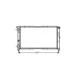 Chladič motora AVA QUALITY COOLING FT2142