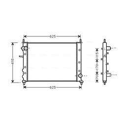 Chladič motora AVA QUALITY COOLING FTA2227