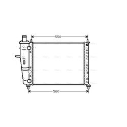 Chladič motora AVA QUALITY COOLING FTA2233