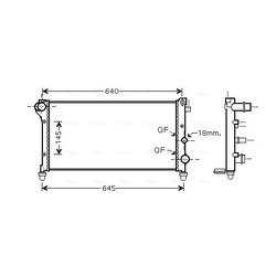 Chladič motora AVA QUALITY COOLING FTA2379