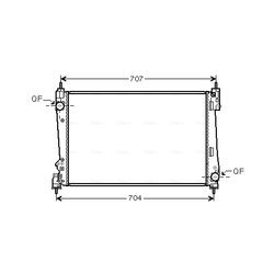 Chladič motora AVA QUALITY COOLING FTA2454