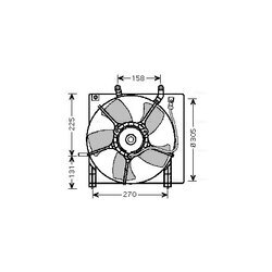 Ventilátor chladenia motora AVA QUALITY COOLING HD7534