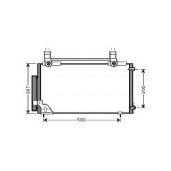 Kondenzátor klimatizácie AVA QUALITY COOLING HDA5186D