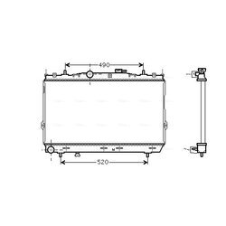 Chladič motora AVA QUALITY COOLING HY2185