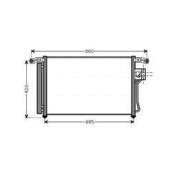 Kondenzátor klimatizácie AVA QUALITY COOLING HY5175D