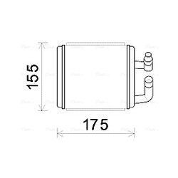 Výmenník tepla vnútorného kúrenia AVA QUALITY COOLING HY6243