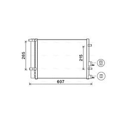 Kondenzátor klimatizácie AVA QUALITY COOLING HYA5244D