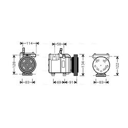 Kompresor klimatizácie AVA QUALITY COOLING HYAK199